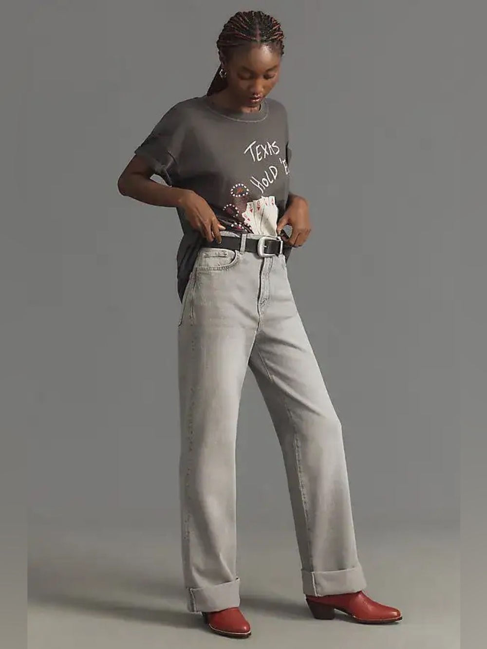 Pilcro The Austyn High-Rise Wide-leg Jeans, Size 28
